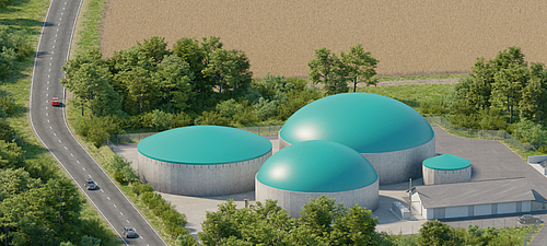 Cogatec Biogas & Gülle: Professionelle Lagerung von Flüssigkeiten und Biogas Cogatec Biogas & Gülle: Doppelmembrangasspeicher, Silodach, Einschaliger Gassack und Flexible Lagerbehälter für Gülle und Biogas